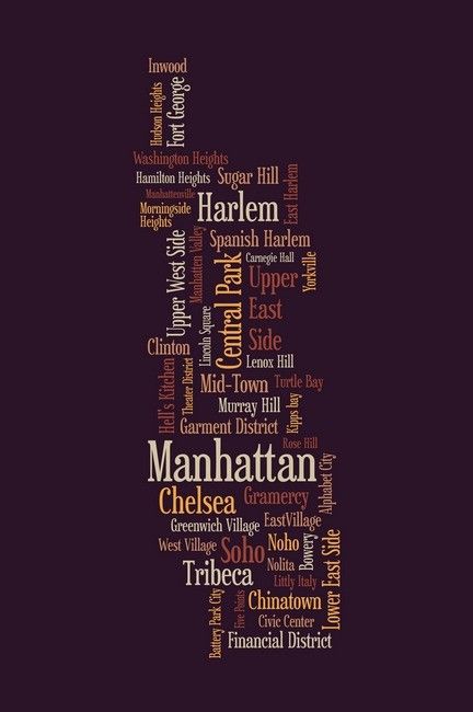Mapa de Nova York por Michael Tompsett