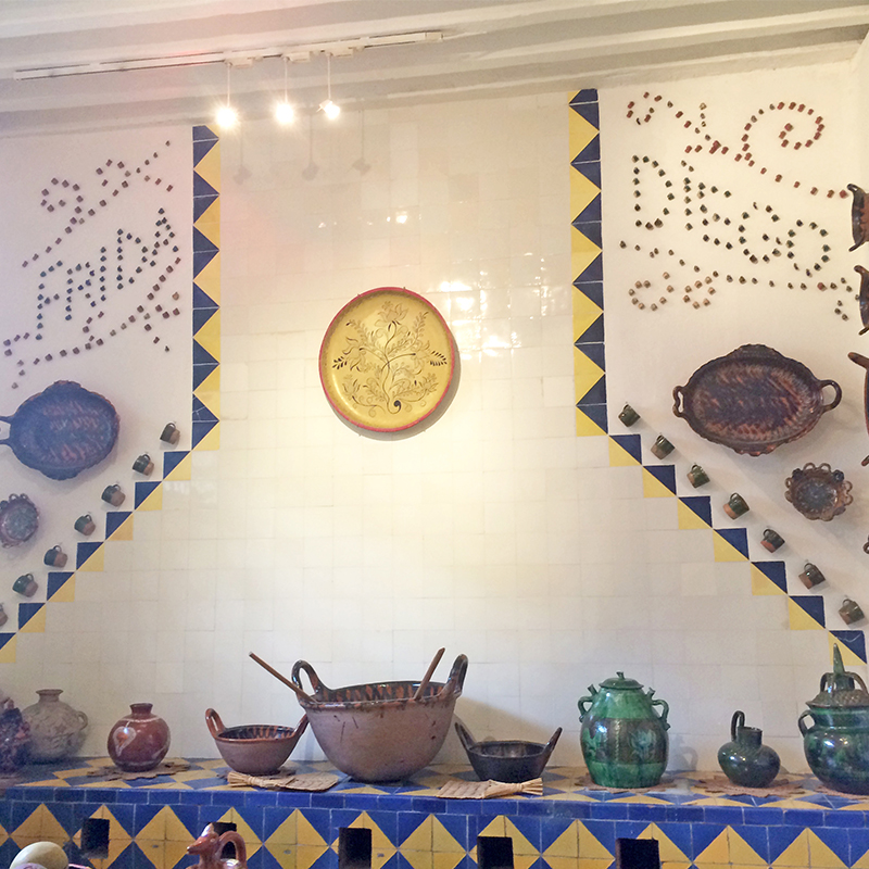 "Frida e Diego" na cozinha do Museu Frida Kahlo