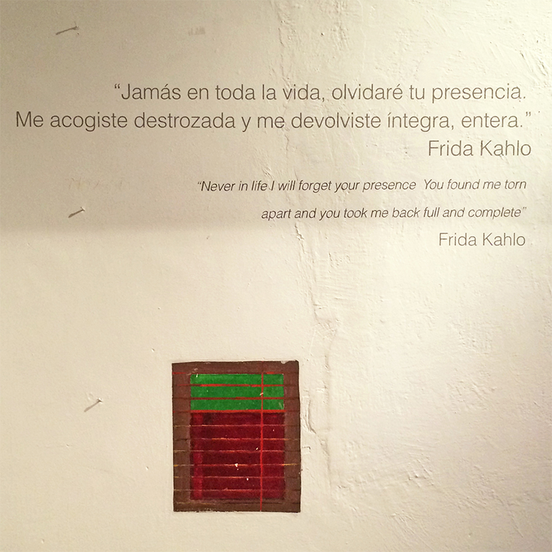 Frase no Museu Frida Kahlo