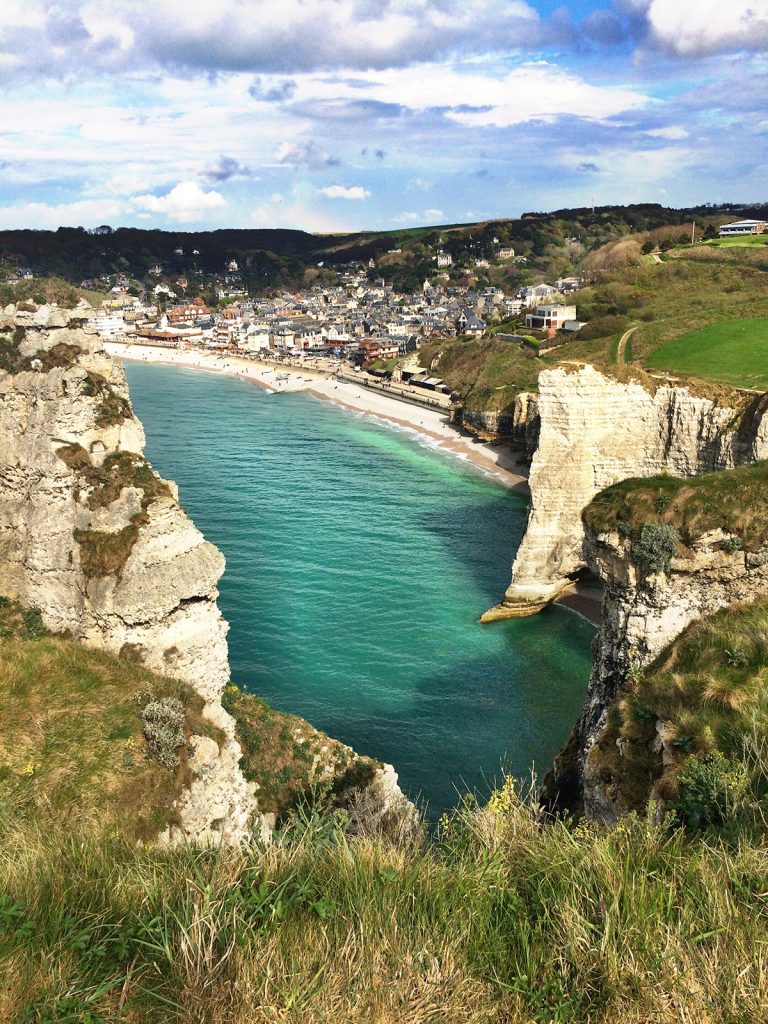 Falésias em Étretat, Normandia