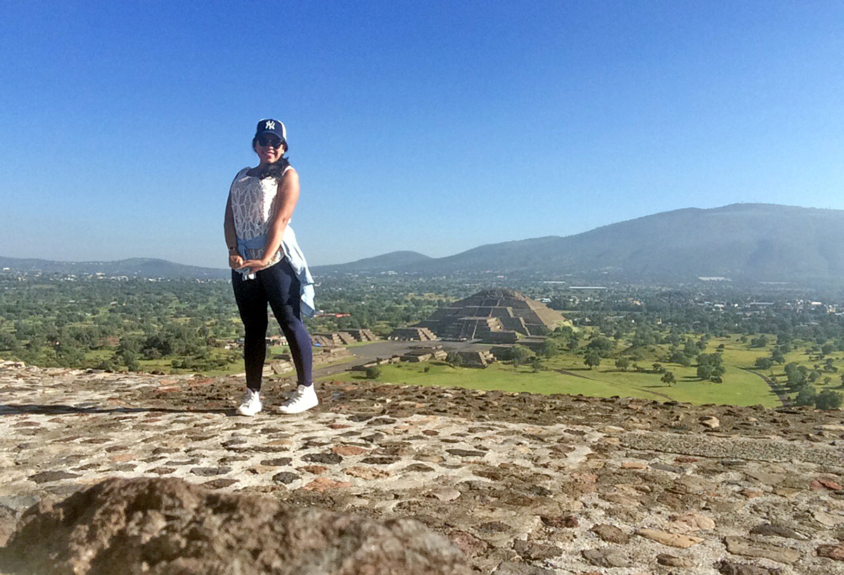 Vista da Pirâmide do Sol, em Teotihuacán