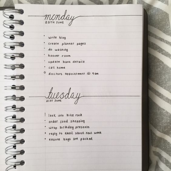 Daily Log - Bullet Journal