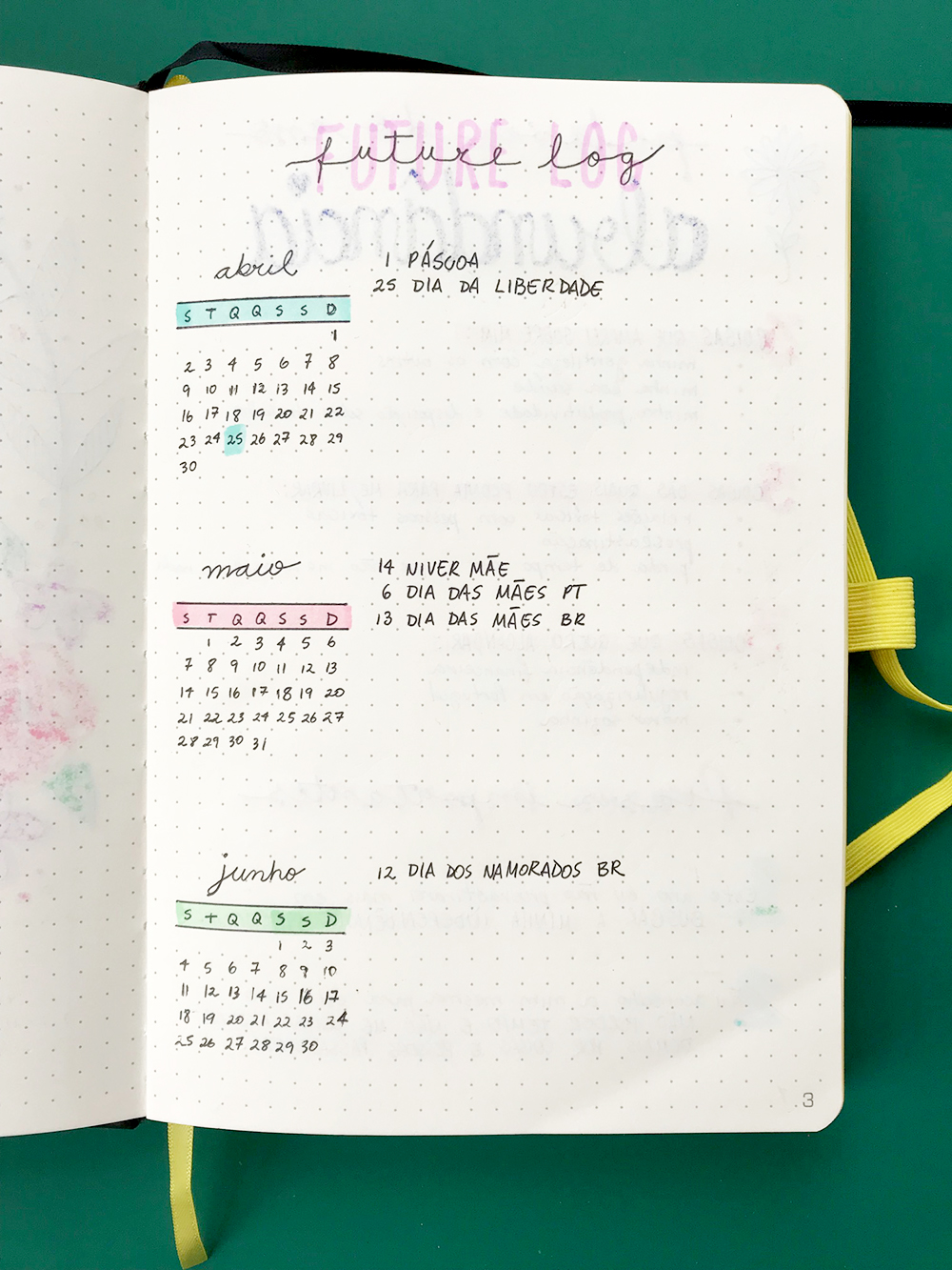 Future Log - Bullet Journal