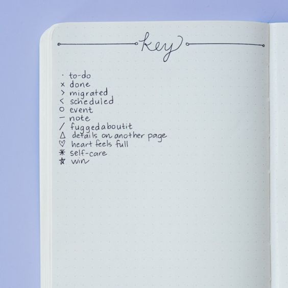 Key - Bullet Journal