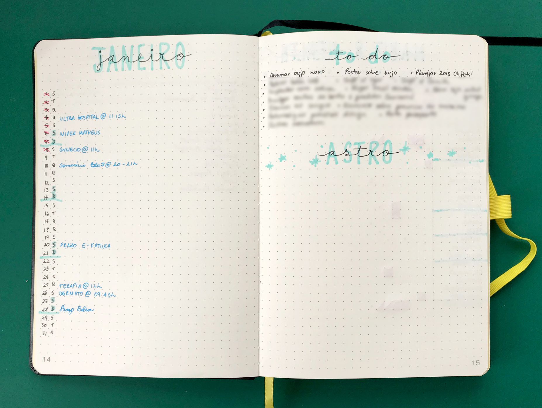 Monthly Log - Bullet Journal