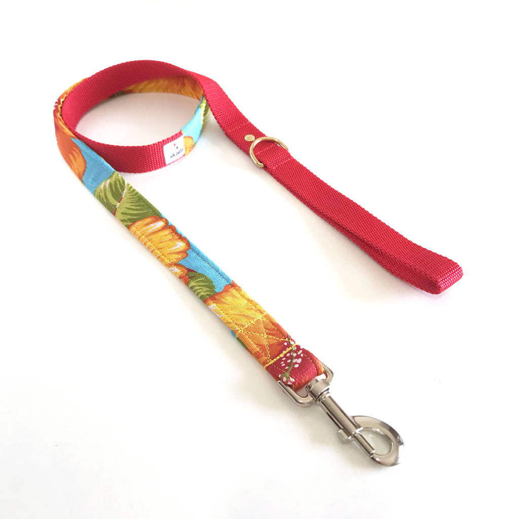 floral dog leash